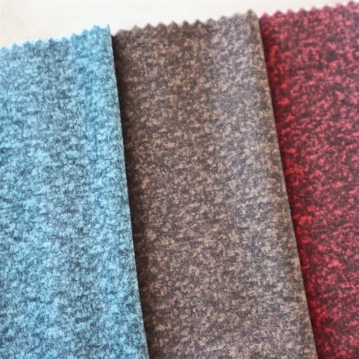 Smooth Heathered Holland Velvet Fabric For Furniture Upholstery factory